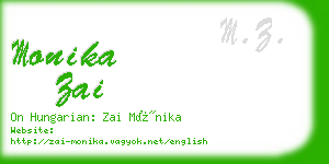 monika zai business card